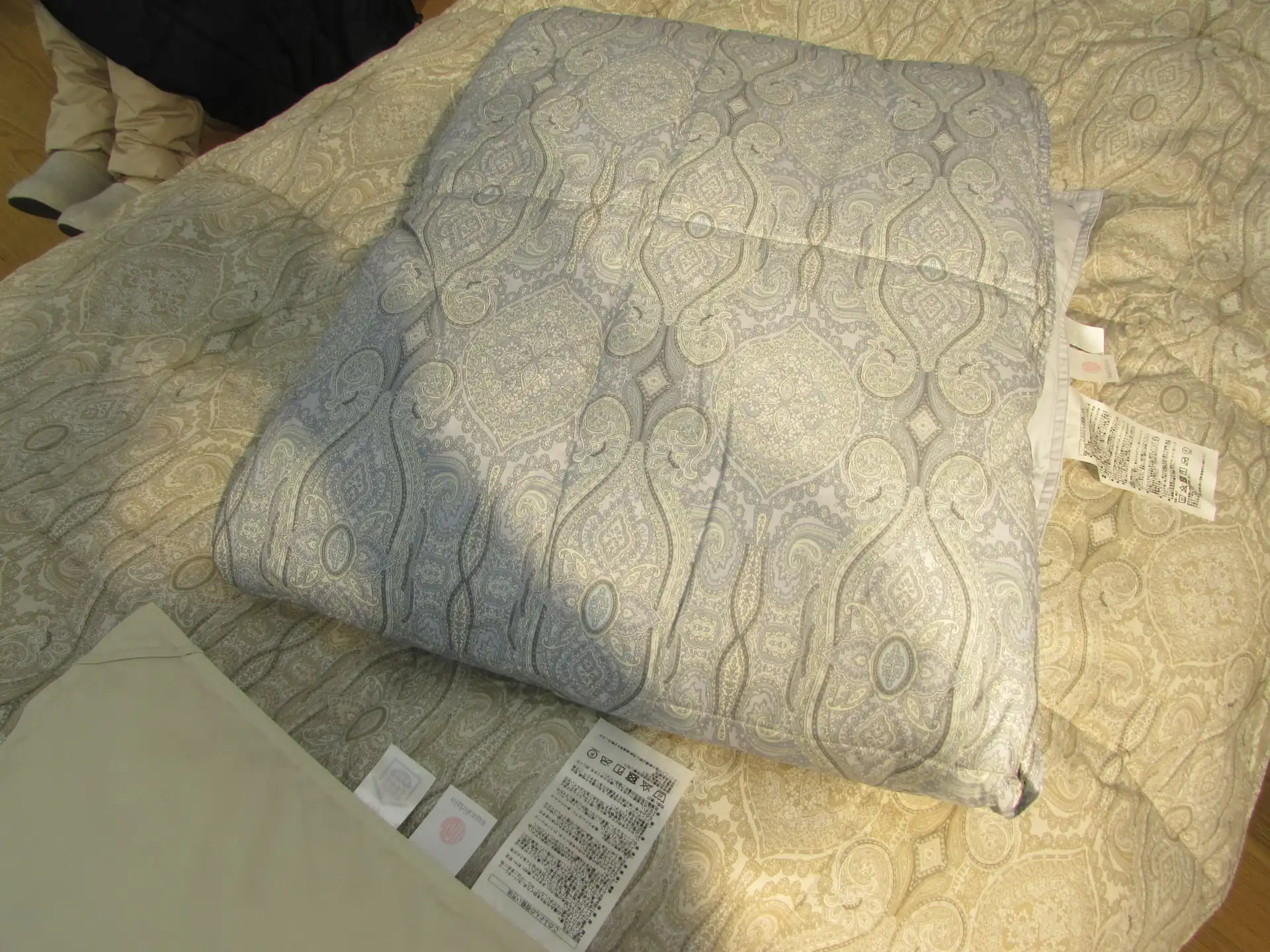 羽毛の肌掛けふとん