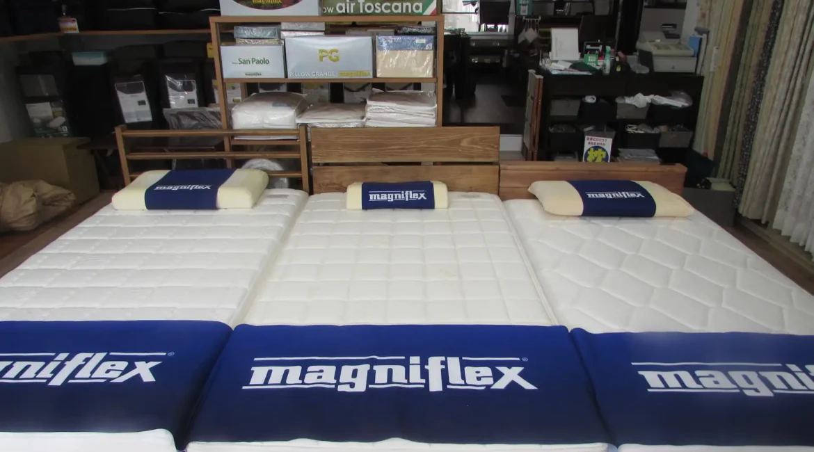 店内にあるお試しベッド