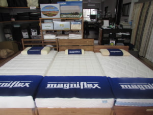 店内にあるお試しベッド