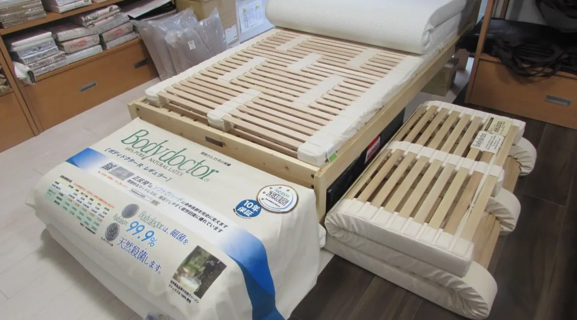 店内にあるお試しベッド