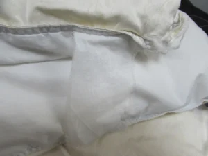 真っ白な品質表示タグ