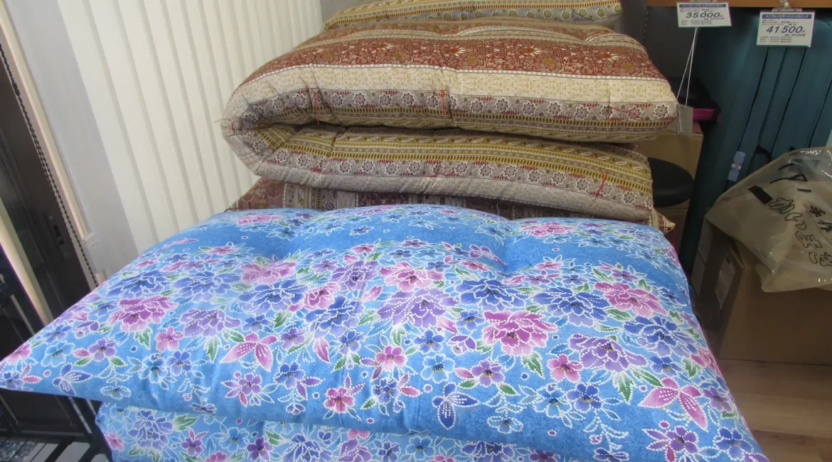 新しい綿ふとんの出来上がり