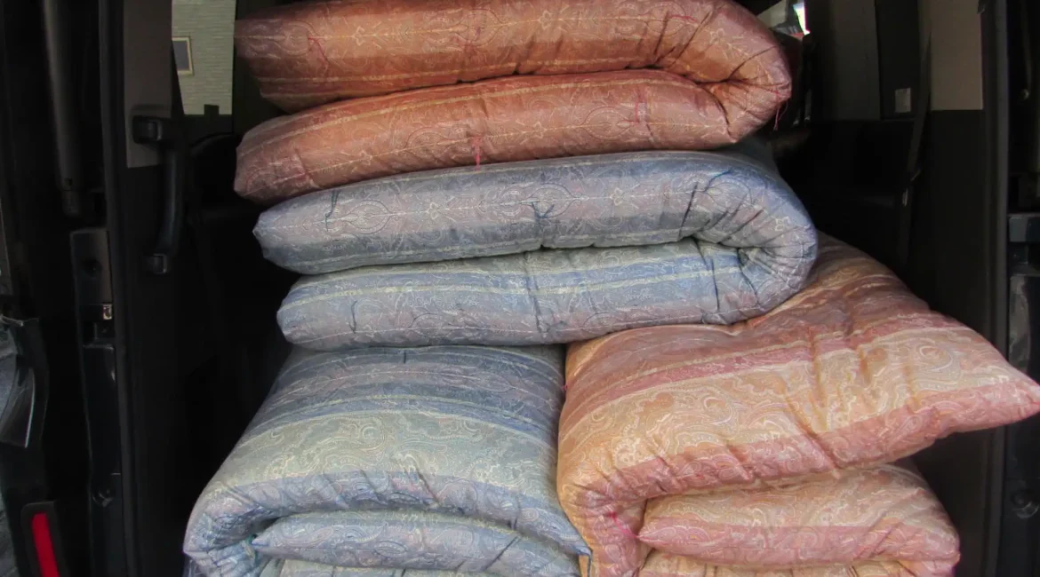 ７組の打ち直し布団