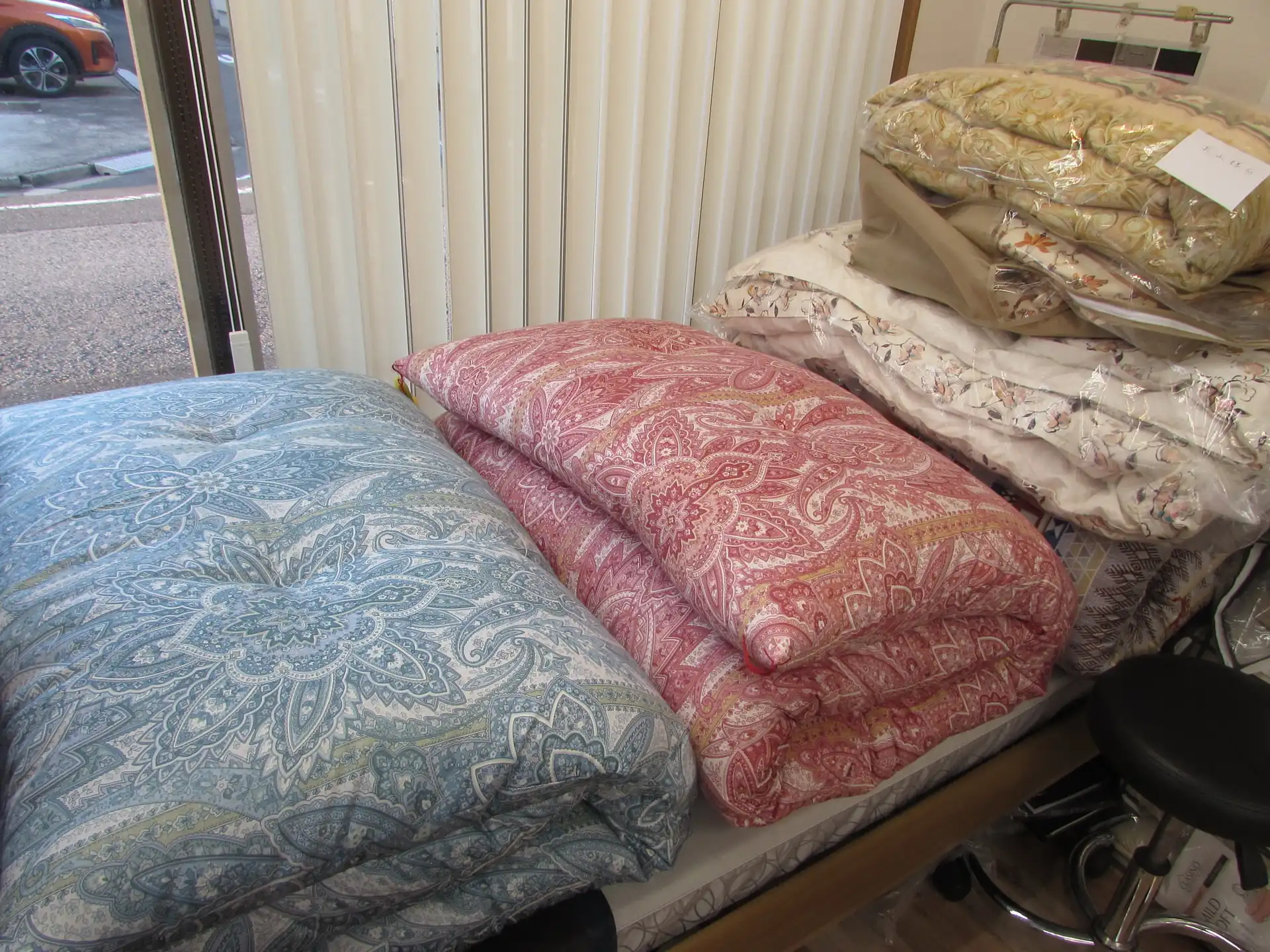 打ち直しのお布団がたくさん