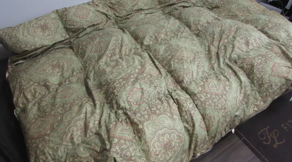緑色系羽毛布団