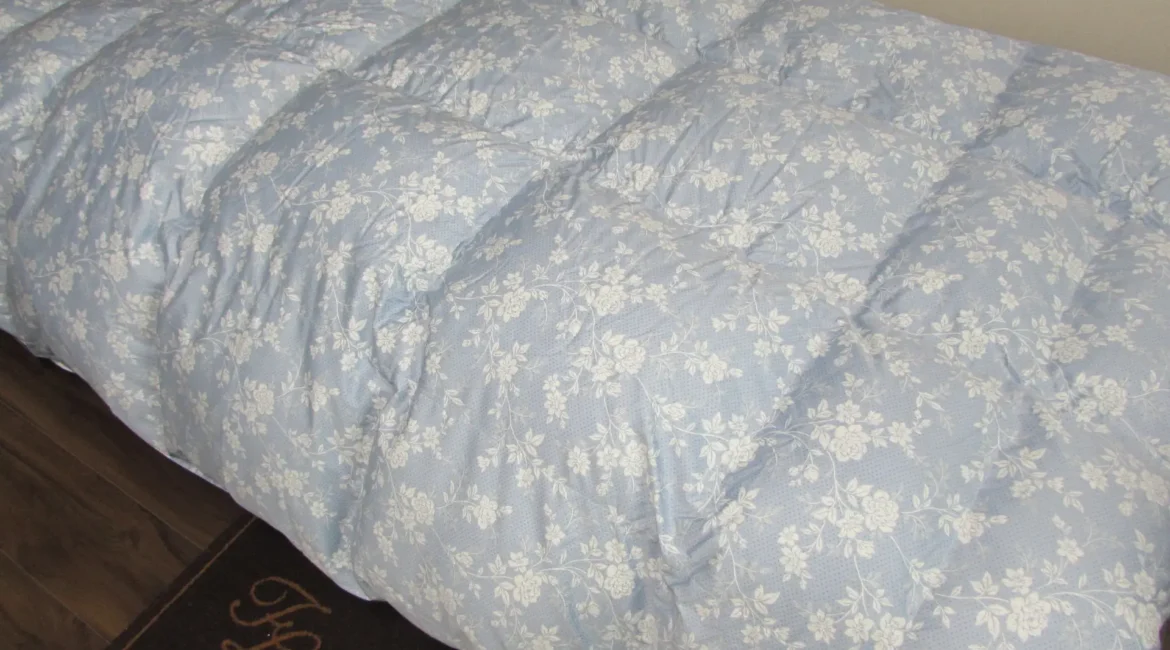 水色系羽毛布団