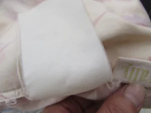 真っ白になった品質表示タグ