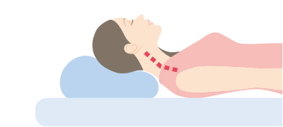 まくらが高すぎる