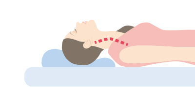 まくらが低すぎる